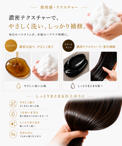 【DRH+】エイジングスカルプケア 究極のヘアケア7点SET (シャンプー/トリートメント(各本体・詰替え)/ダメージ補修美容原液/ヘアオイル/ヘアマスク)