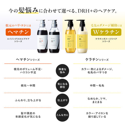 【DRH+】ケラチンダメージリペア ベーシック2点SET（シャンプー/トリートメント）