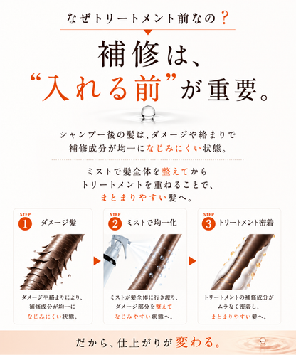 【DRH+】ダメージリペア ヘアミスト /単品 200mL(ヘマチン配合 インバス美容液ミスト)