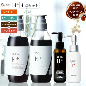 【DRH+】エイジングスカルプケア 集中ヘアケア4点SET (シャンプー/トリートメント/美容原液/アウトバストリートメント)
