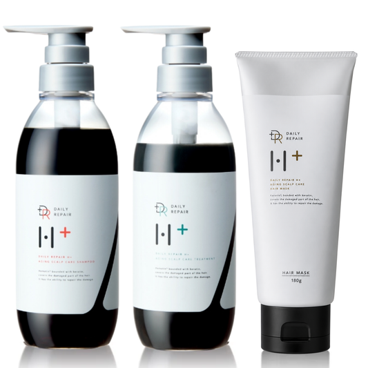 【DRH+】エイジングスカルプケア ヘアマスク3点SET(シャンプー/トリートメント/ヘアマスク(ヘマチン配合)