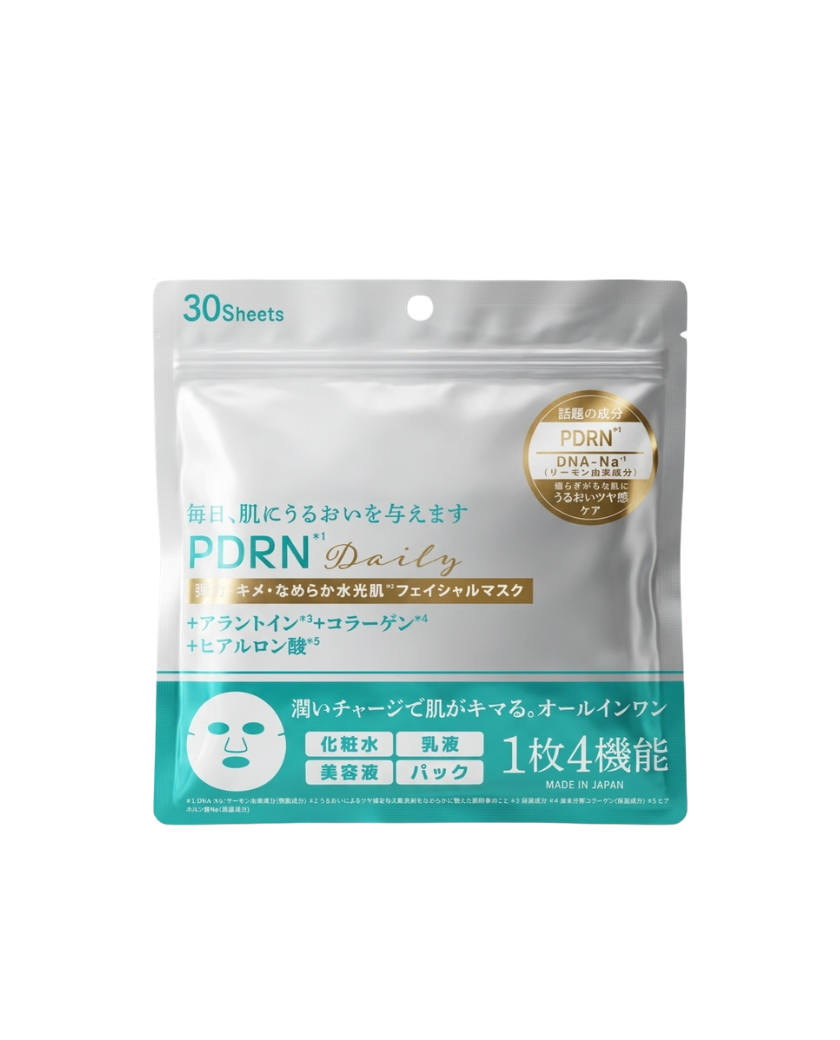PDRN配合 弾力水光肌フェイシャルマスク 30枚入り
