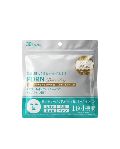 PDRN配合 弾力水光肌フェイシャルマスク 30枚入り